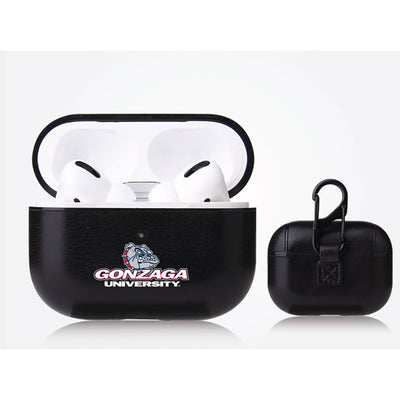Gonzaga Bulldogs Primary Mark design Black Apple Air Pod Pro Leatherette