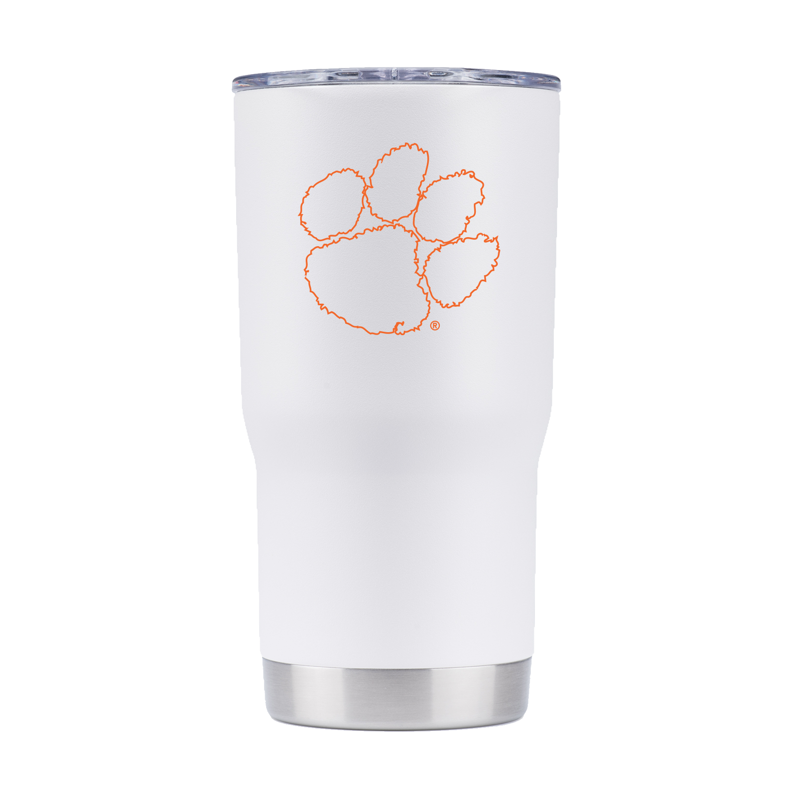 Clemson Nation -  White Powder Coated 20oz