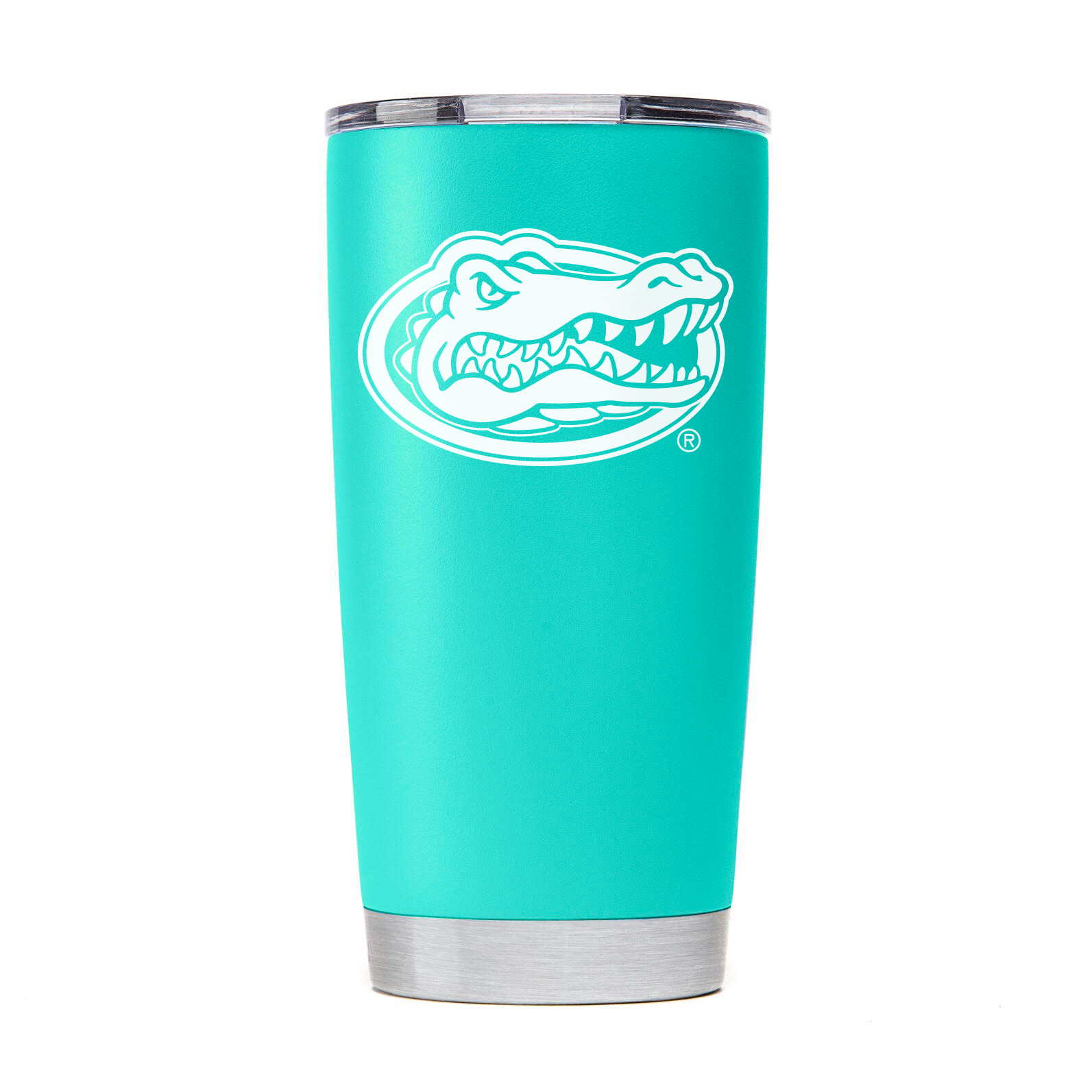 Gator Nation Tumbler Teal Powder Coated - Main Image