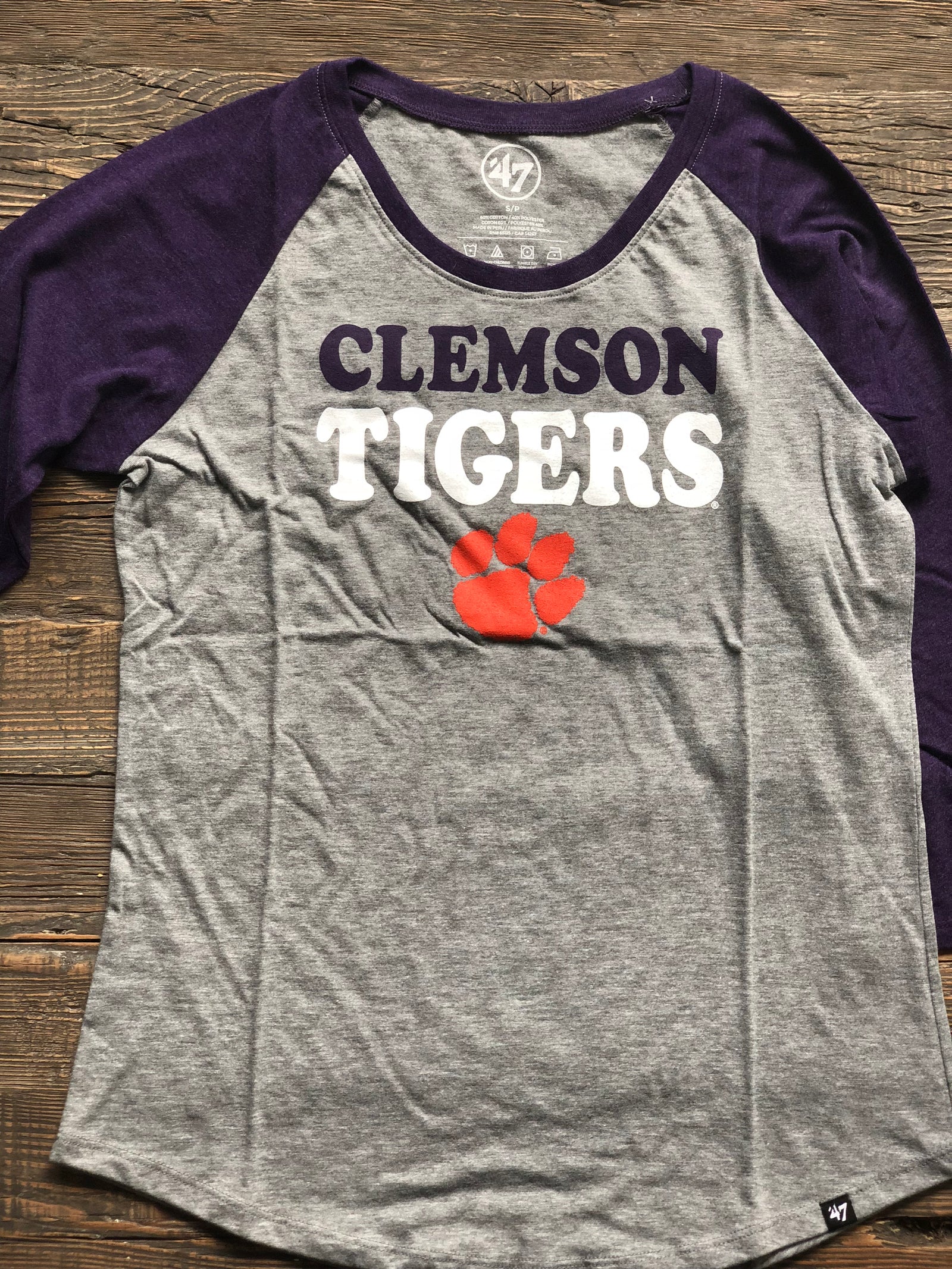 Clemson Ladies Raglan Tee