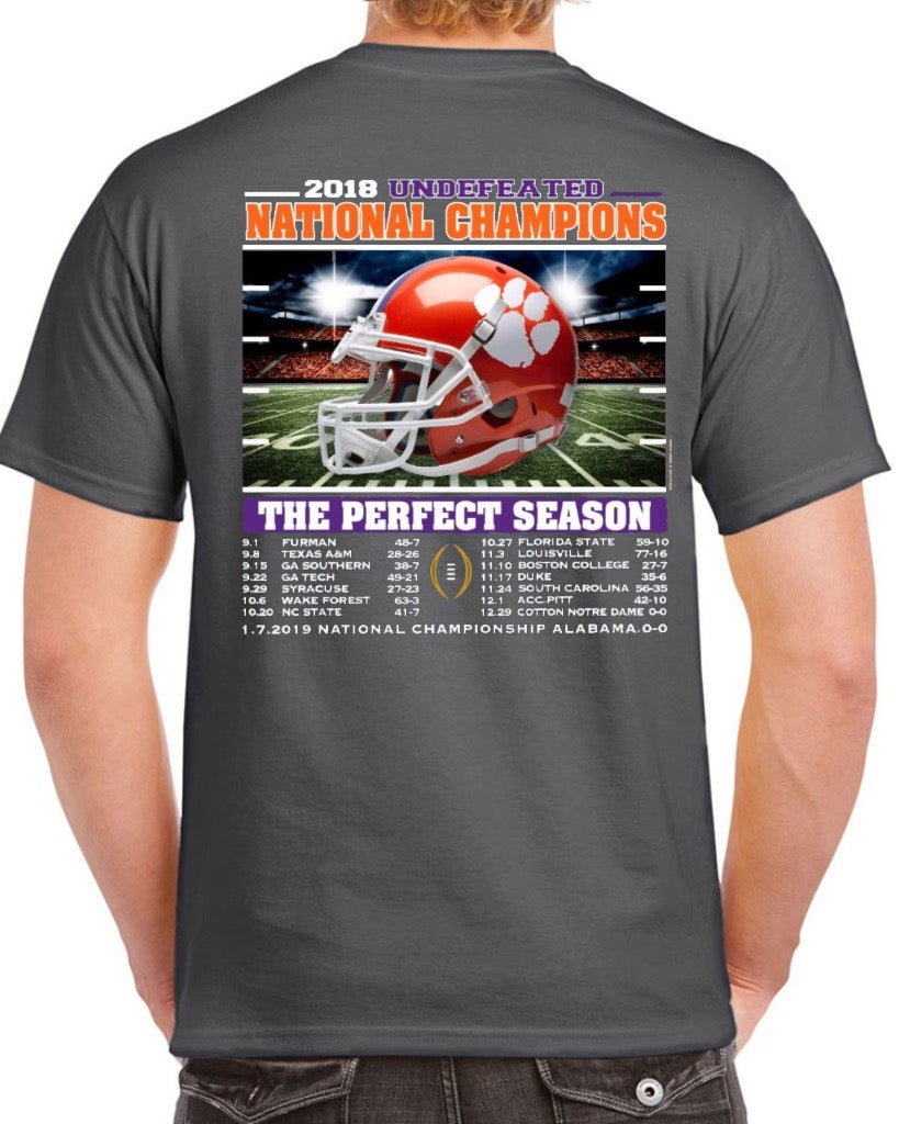 Clemson "Season Score"  National Champions