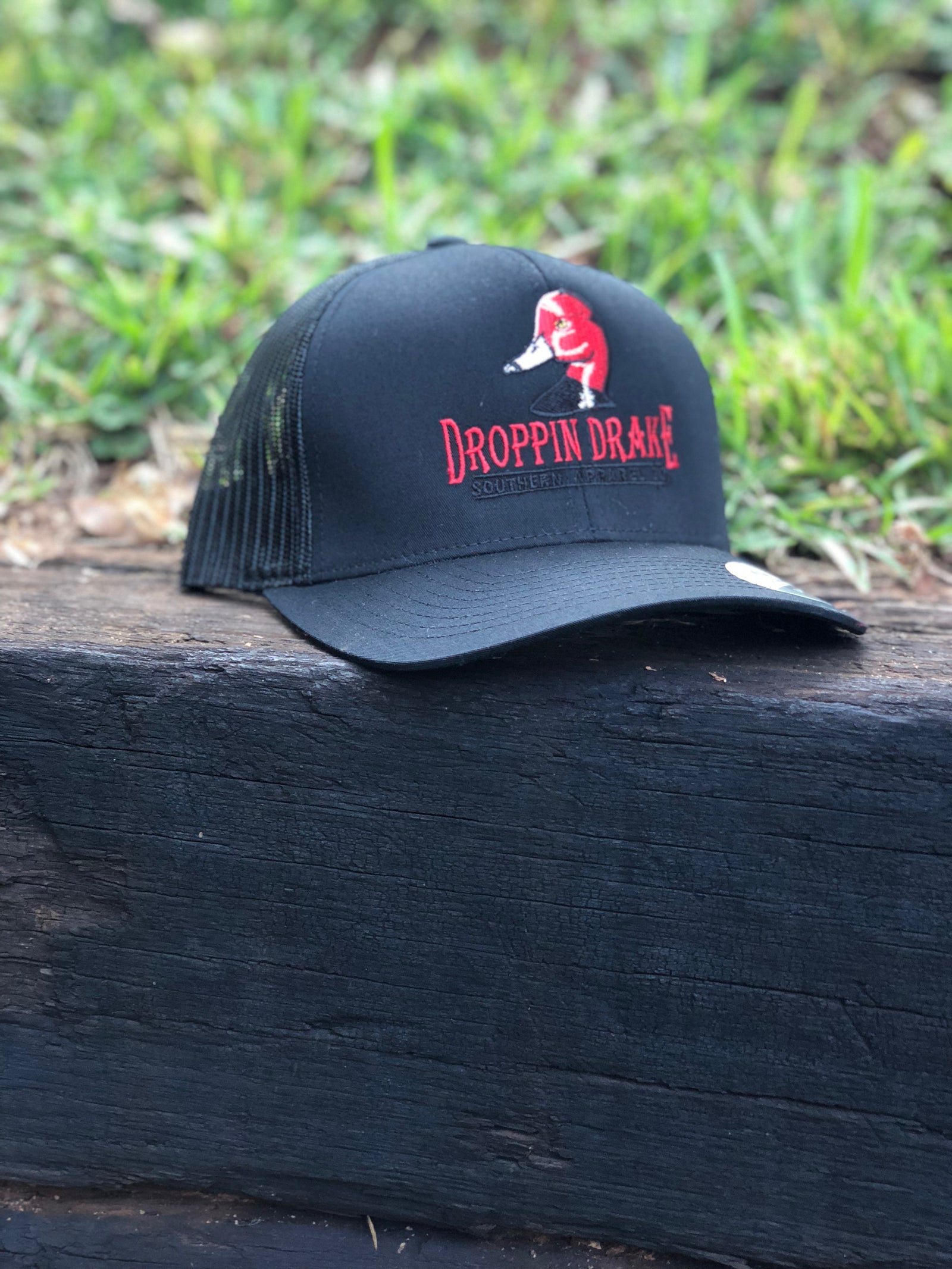 Droppin' Drake Classic Redhead "Black on Black" Hat