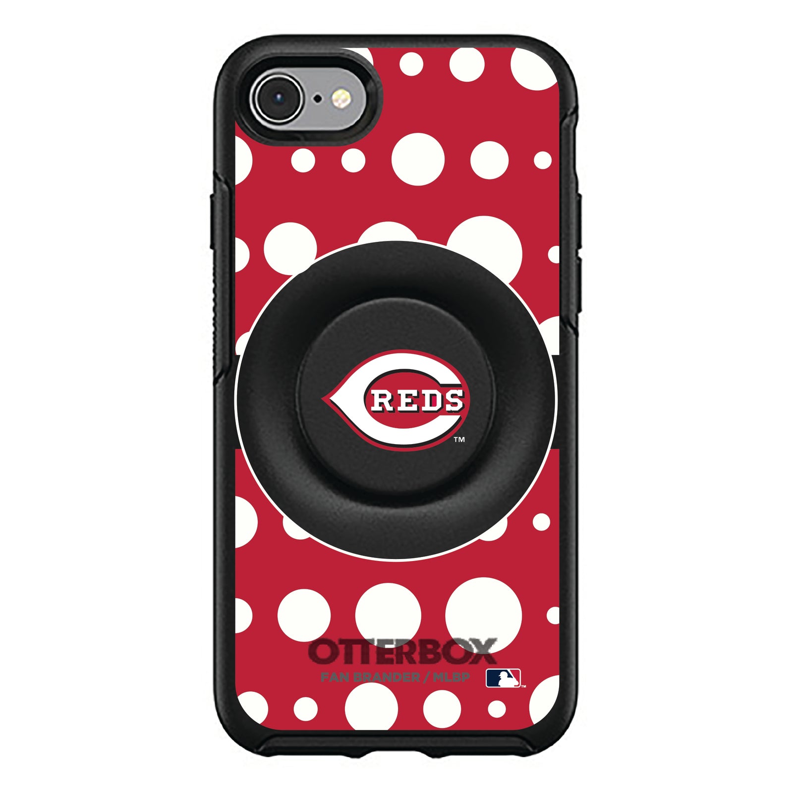 Cincinnati Reds Otter + Pop Symmetry Case - Polka Dots