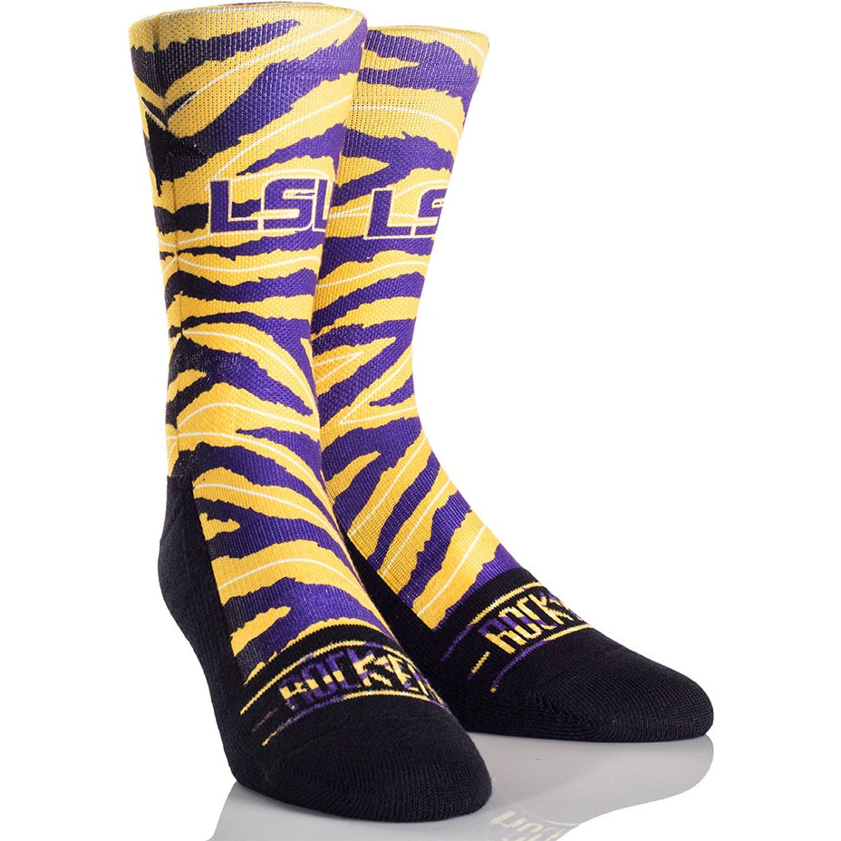 LSU "Tiger Stripe" socks