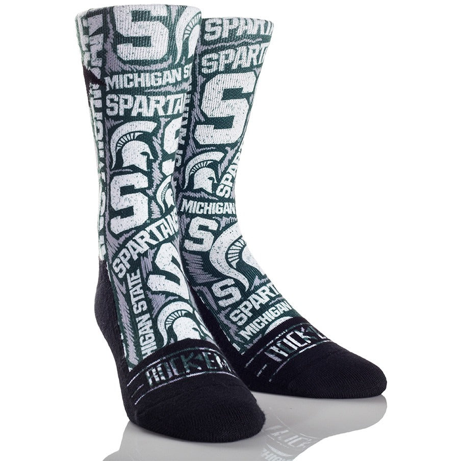 Michigan Tech Socks Michigan State
