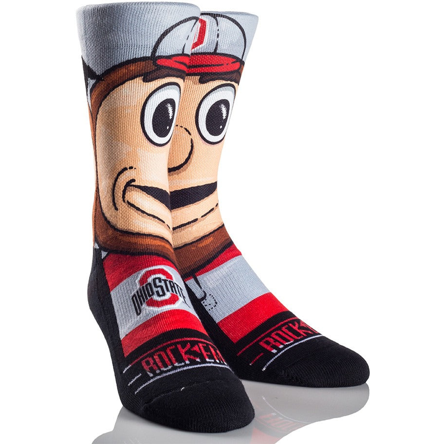 OSU "Brutus Buckeye" socks