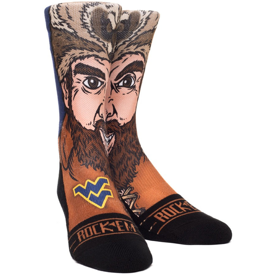 WVU "Mountaineer" socks