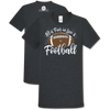 Southern Couture "Love and Football" Ladies T - Navy