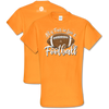 Southern Couture "Love and Football" Ladies T - Orange