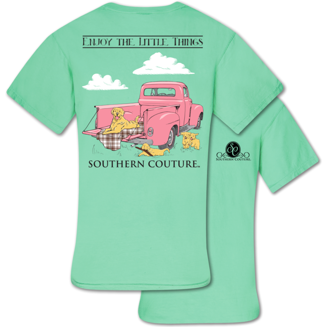 Southern Couture "Love the Little Things" Ladies T - Mint
