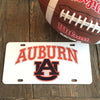 Auburn "White AU" License Plate
