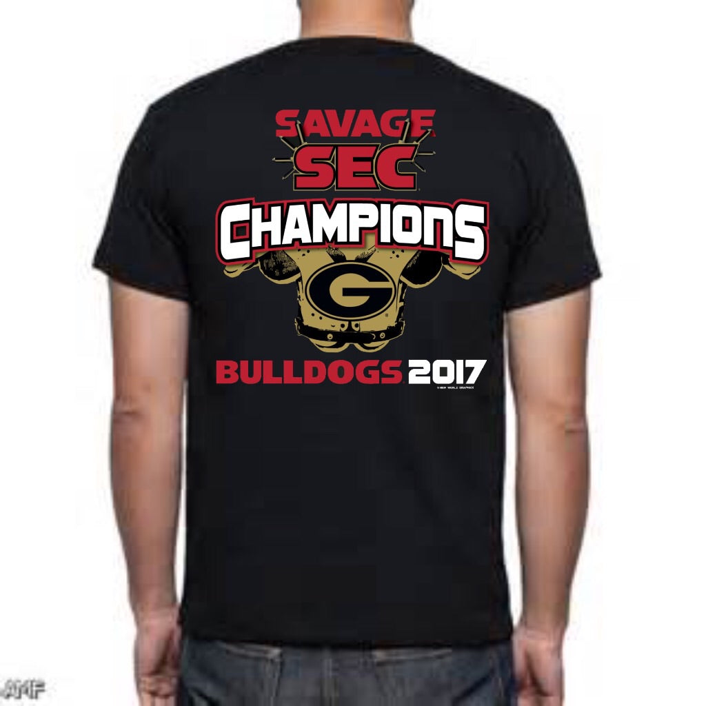 Red) UGA Official National Championship Tee - 365 Gameday