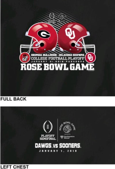 Dawgs vs Sooners "2 Helmet Rose Bowl"
